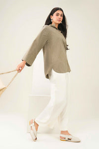 Alevique Olive Pearl - Solid Shirt