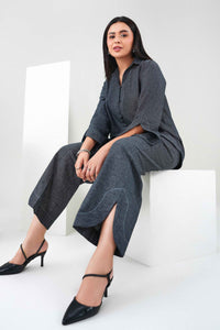 Alevique Ebony Pleat - 2 Piece Suit